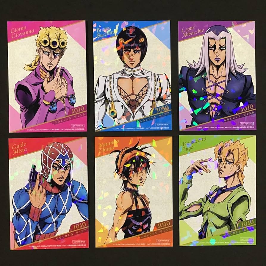 ジョジョの奇妙な冒険 護衛チーム フィギュア6体 ジョジョの奇妙な冒険 黄金の風 護衛チーム ブラック フィギュア6体